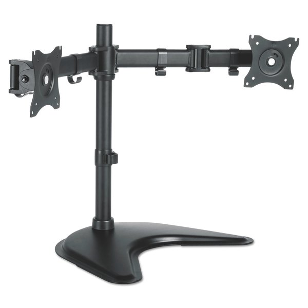 Kantek Dual Monitor Articulating Desktop Stand, 32w x 13d x 17.5h, Black MA225
